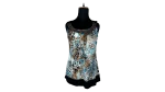 Y2K Dresbarn Animal Print Tank Top with Studded Collar