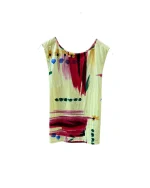 Y2K Floral Gathered-Back Tank - Image 2