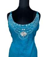 Y2K Glamorosa Embroidered Top with Tie-Back & Ruffled Hem - Image 2