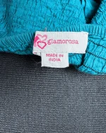 Y2K Glamorosa Embroidered Top with Tie-Back & Ruffled Hem - Image 7