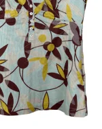 Y2K Great Plains Floral Teal Tank Top - Image 3