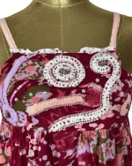 Y2K Patchwork Sequin Floral Cami - Image 2