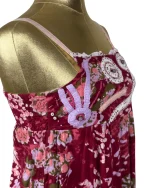 Y2K Patchwork Sequin Floral Cami - Image 3