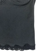 Y2K Pinstripe Bustier Top with Lace Trim - Image 7