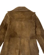 70s "Western Grunge" Distressed Suede Leather Women's Coat - Image 11