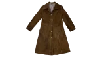 70s "Western Grunge" Distressed Suede Leather Women's Coat
