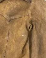 70s "Western Grunge" Distressed Suede Leather Women's Coat - Image 16