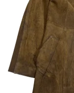 70s "Western Grunge" Distressed Suede Leather Women's Coat - Image 5