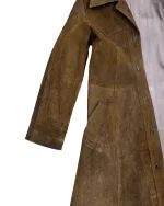 70s "Western Grunge" Distressed Suede Leather Women's Coat - Image 8