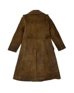 70s "Western Grunge" Distressed Suede Leather Women's Coat - Image 9