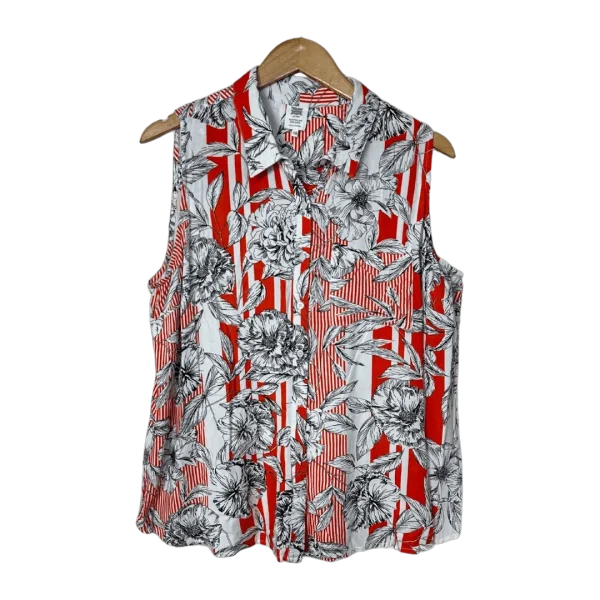 Rivers Stripe and Floral Sleeveless Shirt