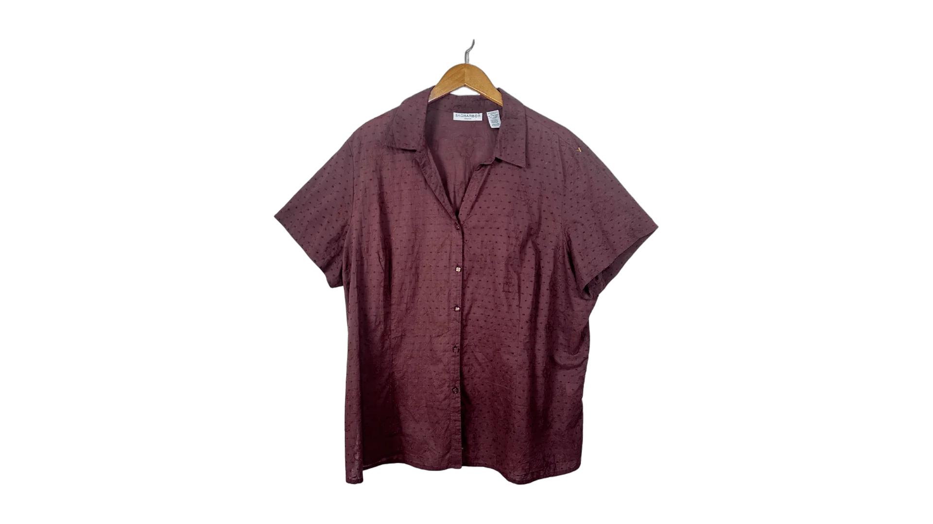 FNK358 Sagharbor Embroidered Women's Shirt - Image 1