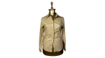 Tan Fitted Shirt w/ Studded Shoulders