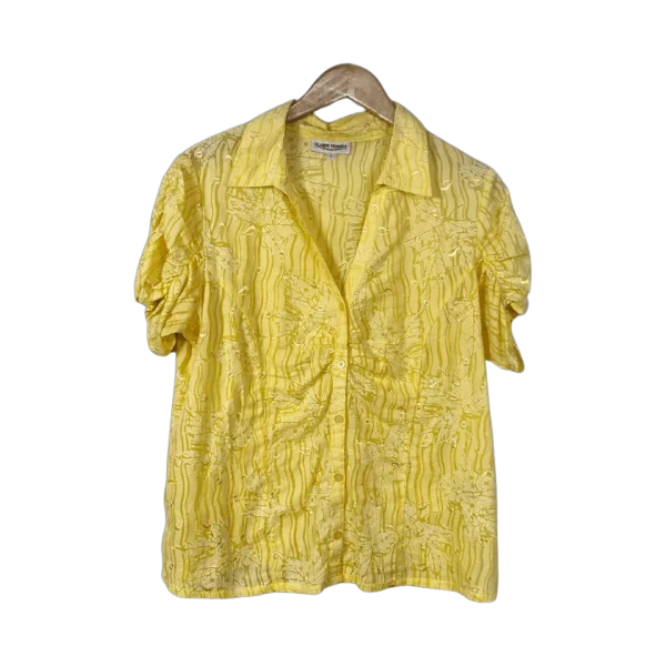 Claire France Textured Embroidered Shirt