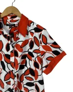 Leaf Pattern Women's Shirt - Image 3