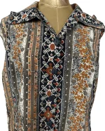Patterned Sleeveless Shirt - Image 2