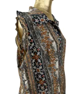 Patterned Sleeveless Shirt - Image 3