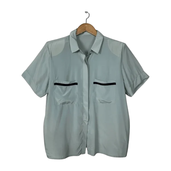 Sage Green Pure Silk Shirt