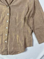 Shimmery Gingham Fitted Shirt - Image 3