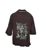 Y2K Harajuku Style Brown Shirt | Rocker Girl Graphic - Image 2