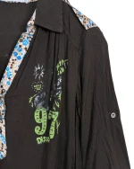 Y2K Harajuku Style Brown Shirt | Rocker Girl Graphic - Image 6