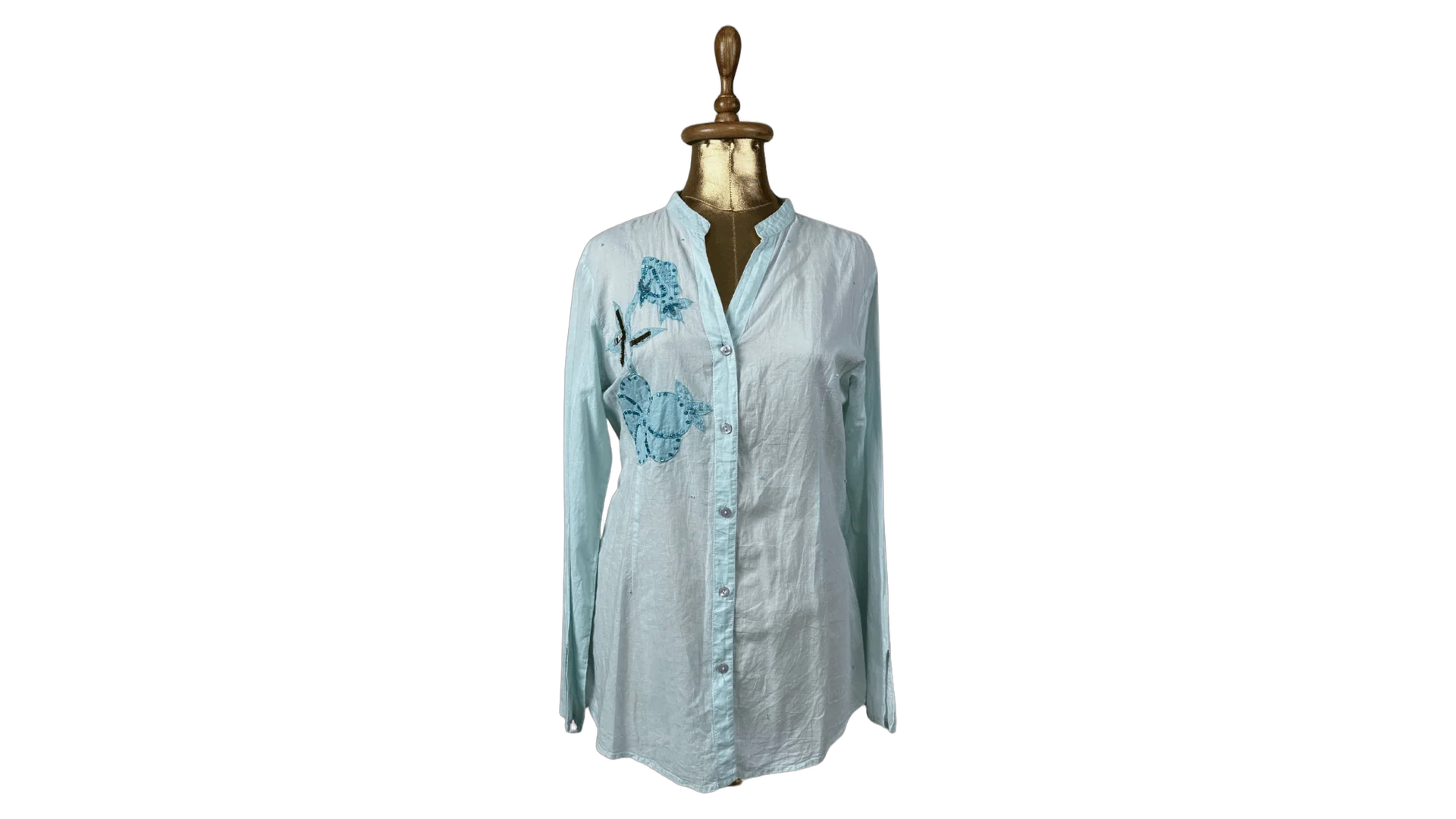 FNK389 Y2K Tout Simplement Long Sleeve Embroidered Women's Shirt - Image 1