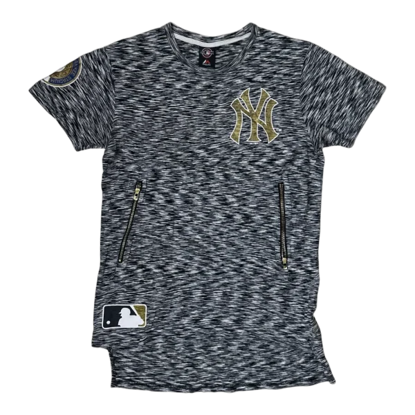 Majestic New York Yankees Space Dye Zipper T-Shirt