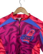 1990s Castelli Pro Race Cycling Jersey Neon Tiger Print - Image 4