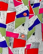 80s/90s Abstract Boxy Blouse - Image 6