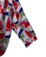 80s/90s Abstract Boxy Blouse - Image 8