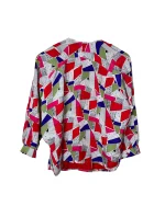 80s/90s Abstract Boxy Blouse - Image 9