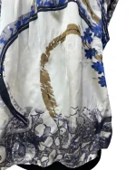 Abstract Satin Blouse - Image 3