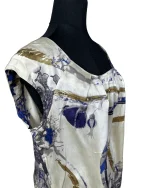 Abstract Satin Blouse - Image 4