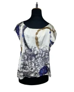 Abstract Satin Blouse - Image 5