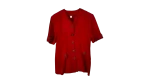 Blouse with Decorative Gem Buttons