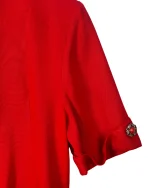 Blouse with Decorative Gem Buttons - Image 2