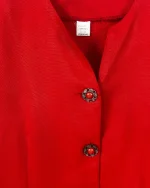 Blouse with Decorative Gem Buttons - Image 3