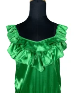 Y2K Arden B. Satin Ruffle Top - Image 2