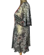 Y2K Bohemian Deep V-Neck Beaded Sheer Tunic Top - Image 4