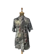 Y2K Bohemian Deep V-Neck Beaded Sheer Tunic Top - Image 8