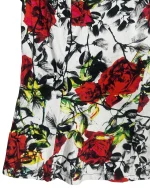 Y2K Joe Browns Rose Print Mesh Panel Top - Image 2