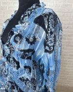 Y2K Notations Tie-Front Ruffled Blouse – Lightweight & Flowy - Image 5