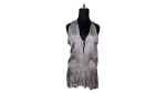 Y2K Silky Ruffle Back Blouse