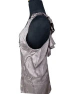 Y2K Silky Ruffle Back Blouse - Image 6