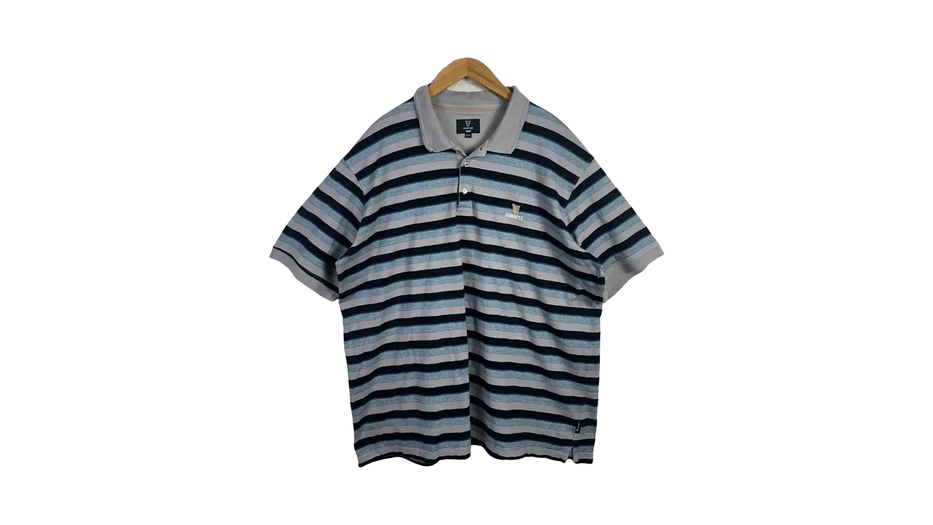 FNK468 Guinness Striped Polo Shirt - Image 1