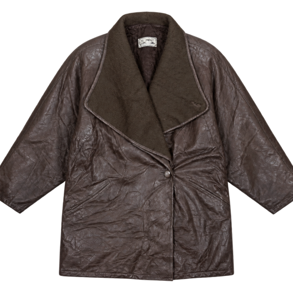 Shuttle One-button Genuine Leather Jacket