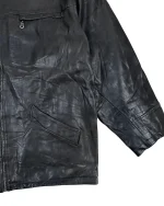 Dark Brown Genuine Leather Jacket - Image 5