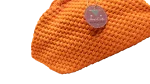 Orange Crochet Clutch Bag - Image 7