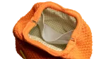 Orange Crochet Clutch Bag - Image 9