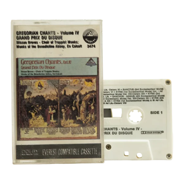 Various Choirs - Gregorian Chants Volume IV Cassette Tape